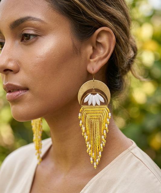 Golden Hour Bloom Earrings