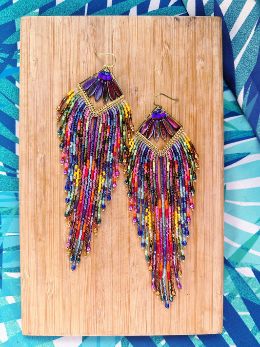 Technicolor Dreamer, Hypoallergenic Statement earrings