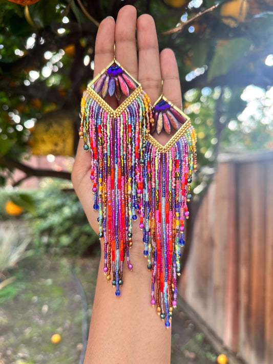 Technicolor Dreamer, Hypoallergenic Statement earrings