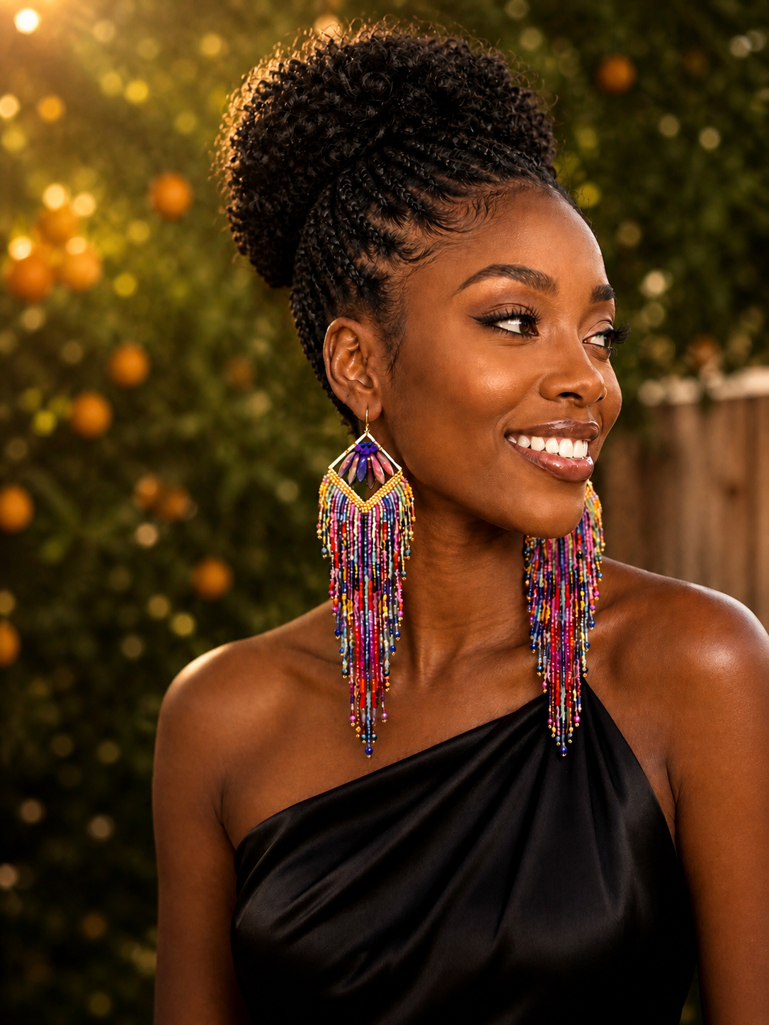 Technicolor Dreamer, Hypoallergenic Statement earrings