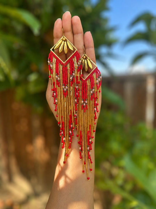 Glam Red fringes