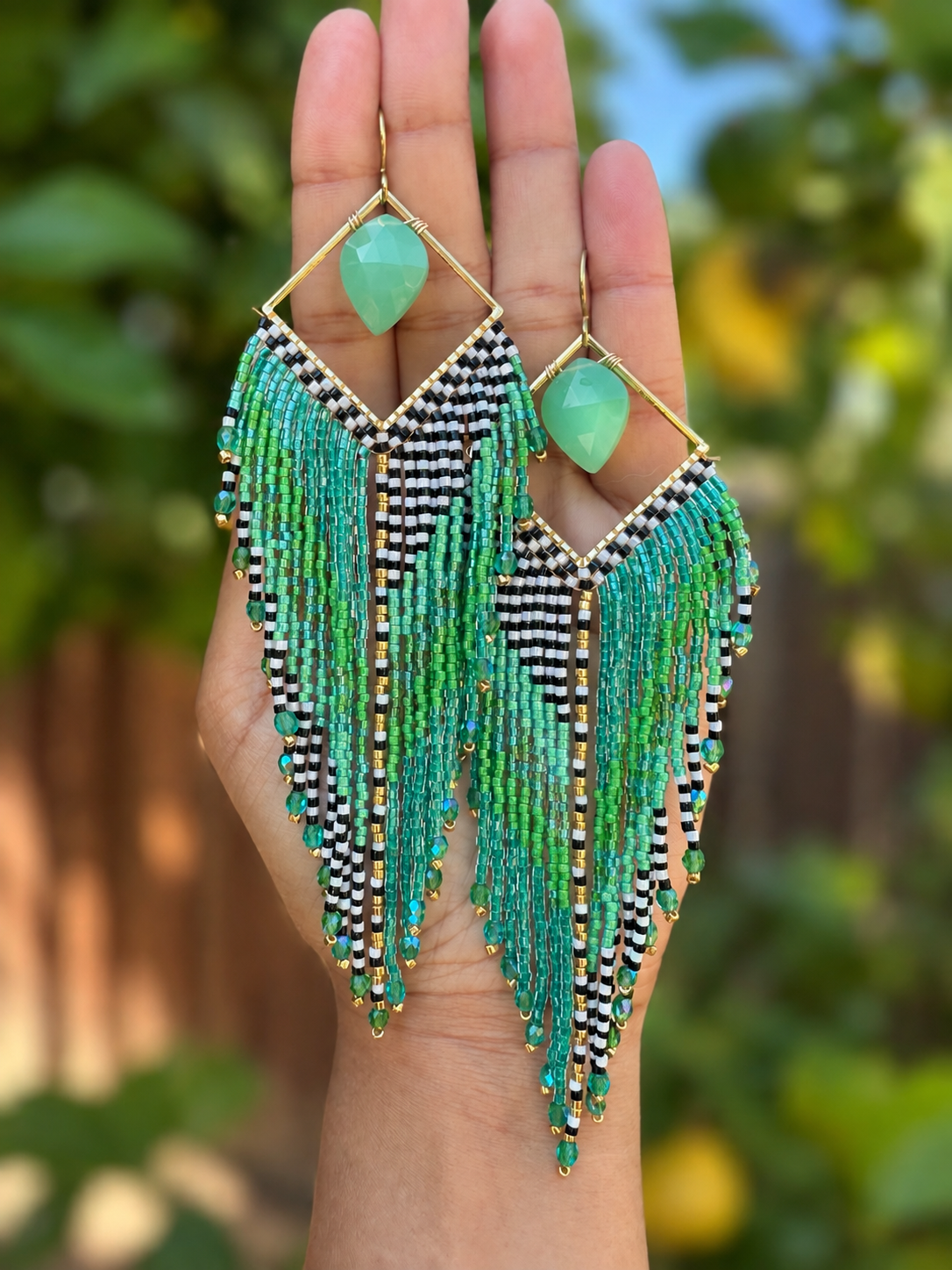 Chrysoprase cascade fringes