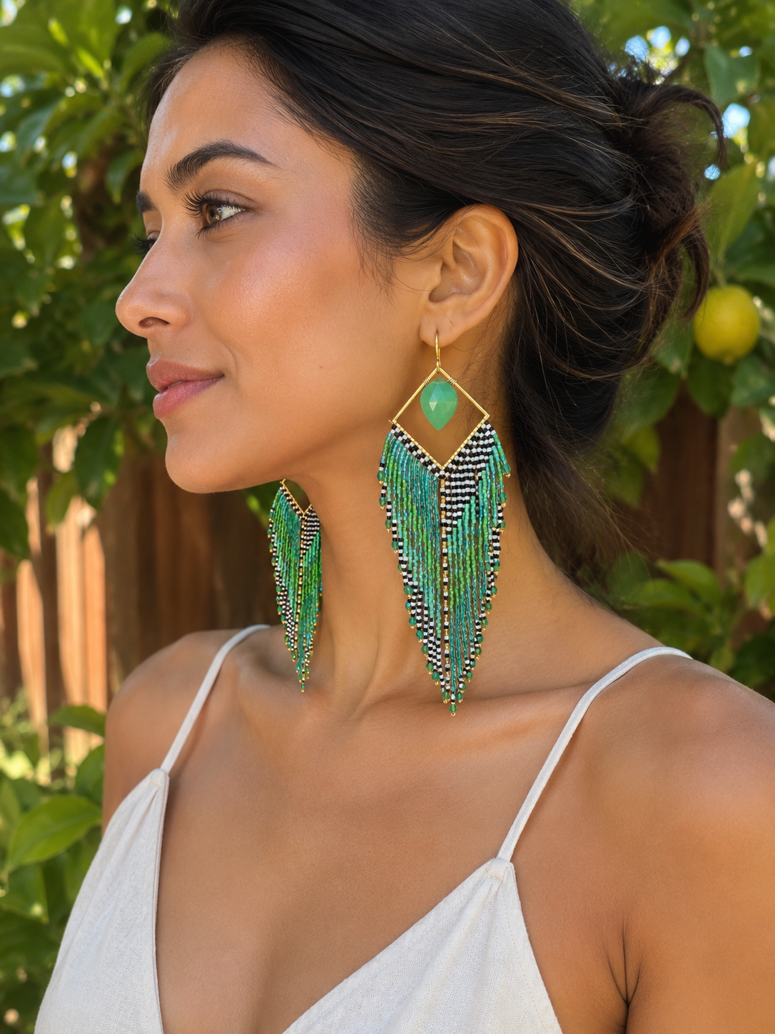 Chrysoprase cascade fringes