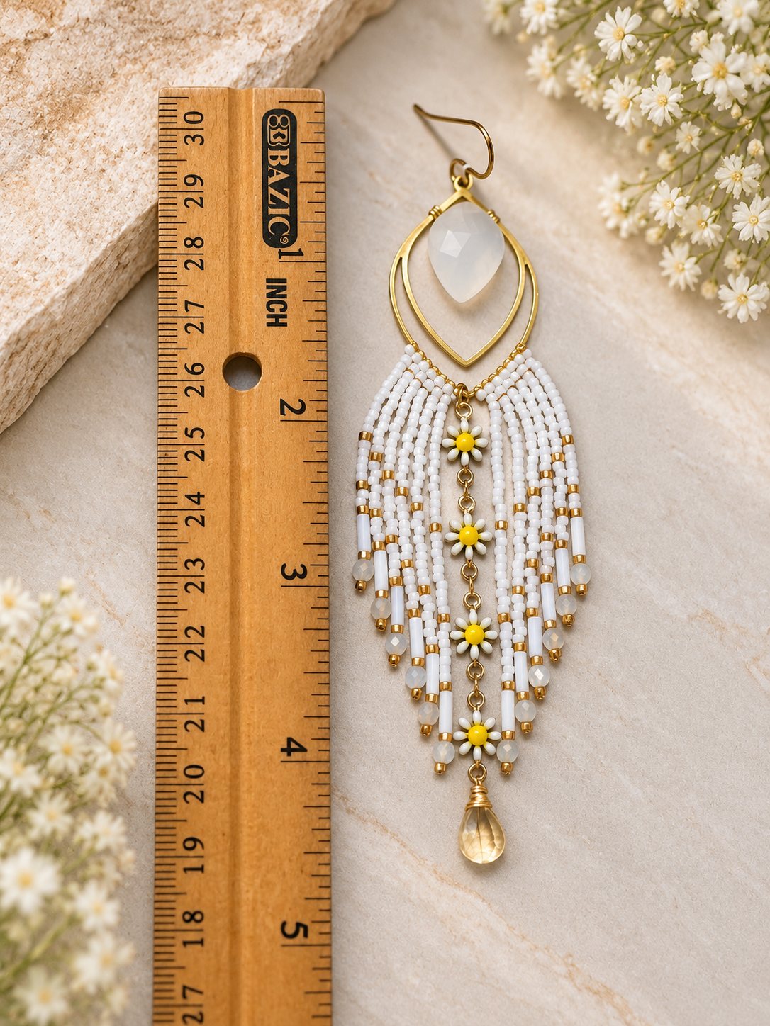 Daisy cascade earrings