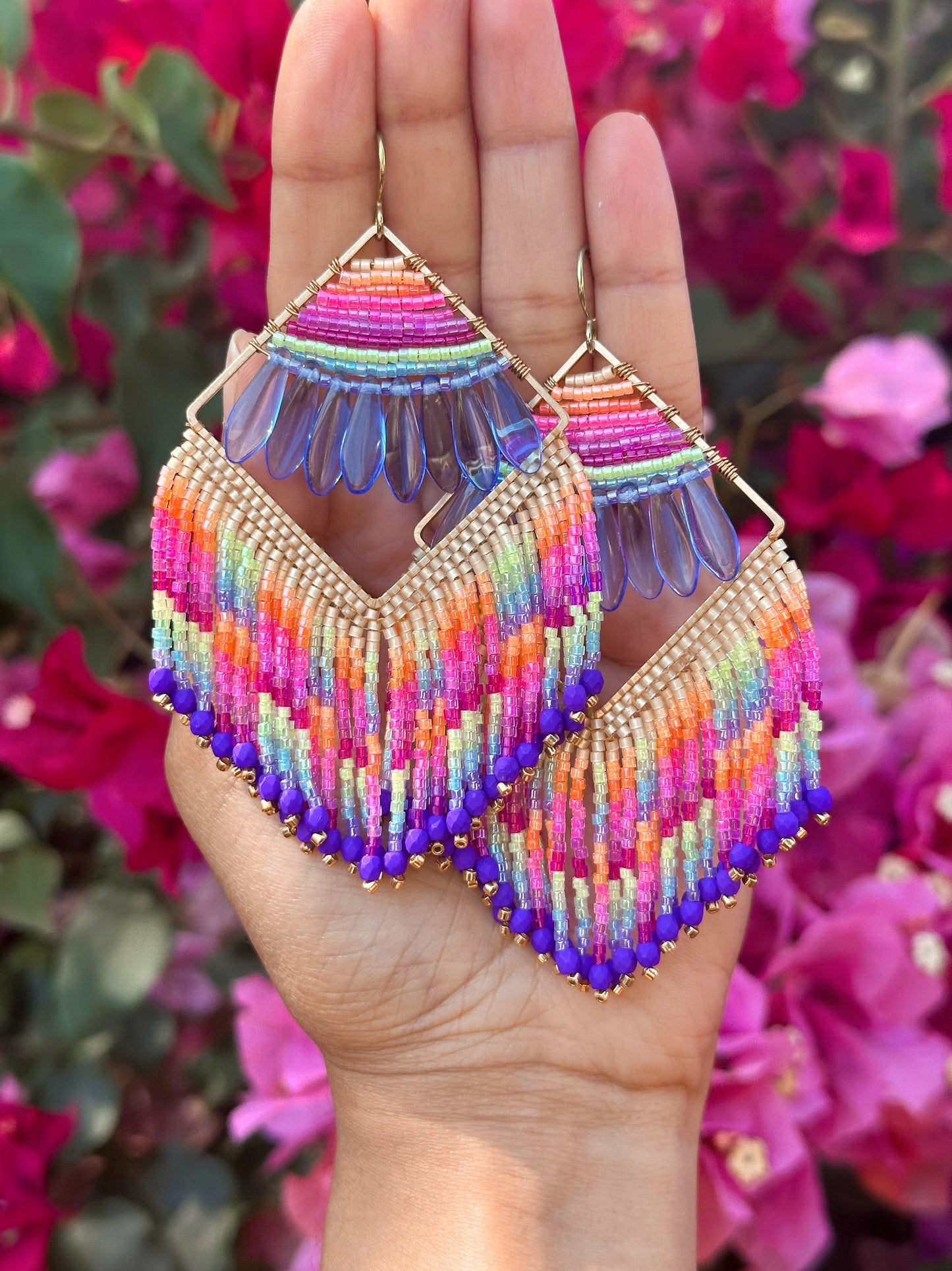 Neon earrings, Statement earrings, hypoallergenic