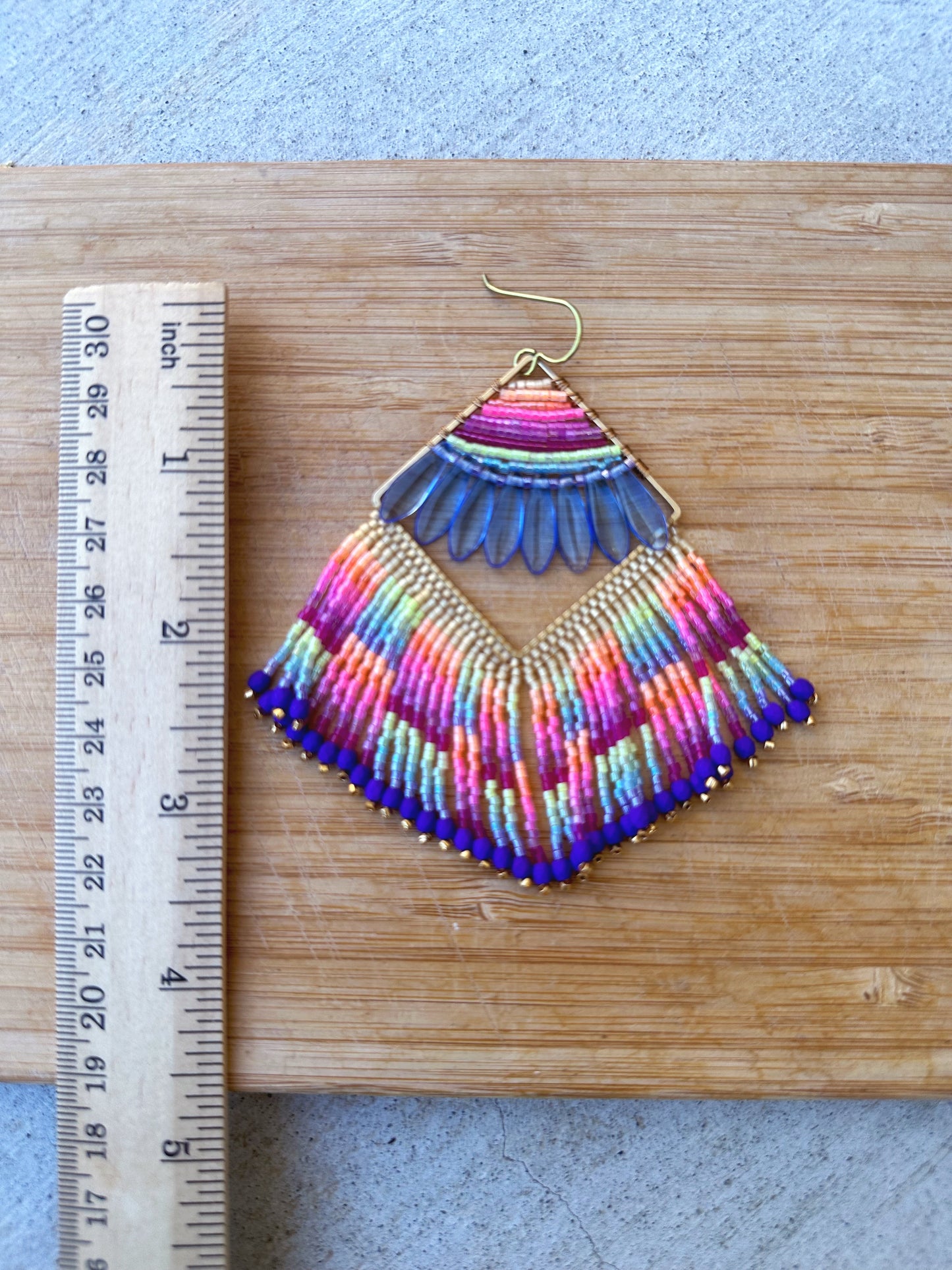 Neon earrings, Statement earrings, hypoallergenic